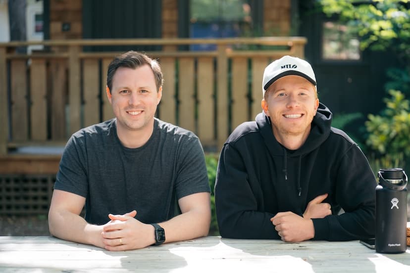 Austin and Bryce at table