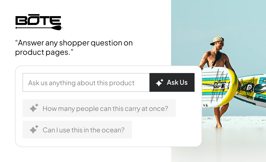 Bote paddle-board experience interface